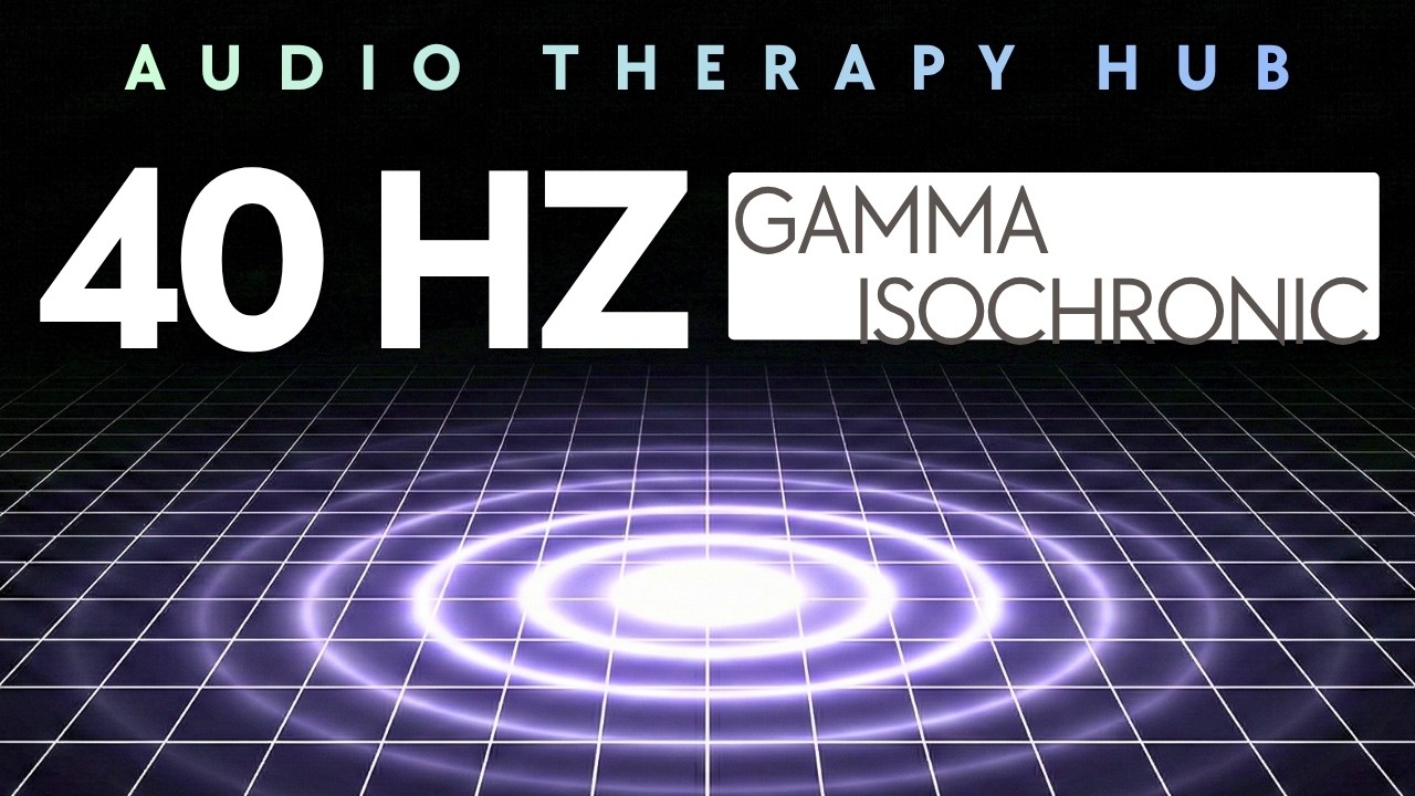 No Headphones Needed! 40 Hz Gamma Isochronic Tones | Deep Focus & ADHD | 8 Hours Black Screen