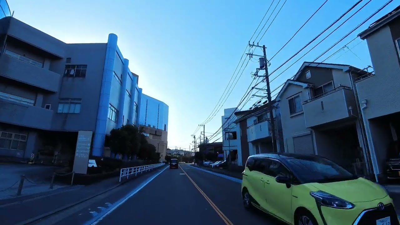 Sunny Sunday Morning Drive Around Atsugi Air Base | Japan 4K