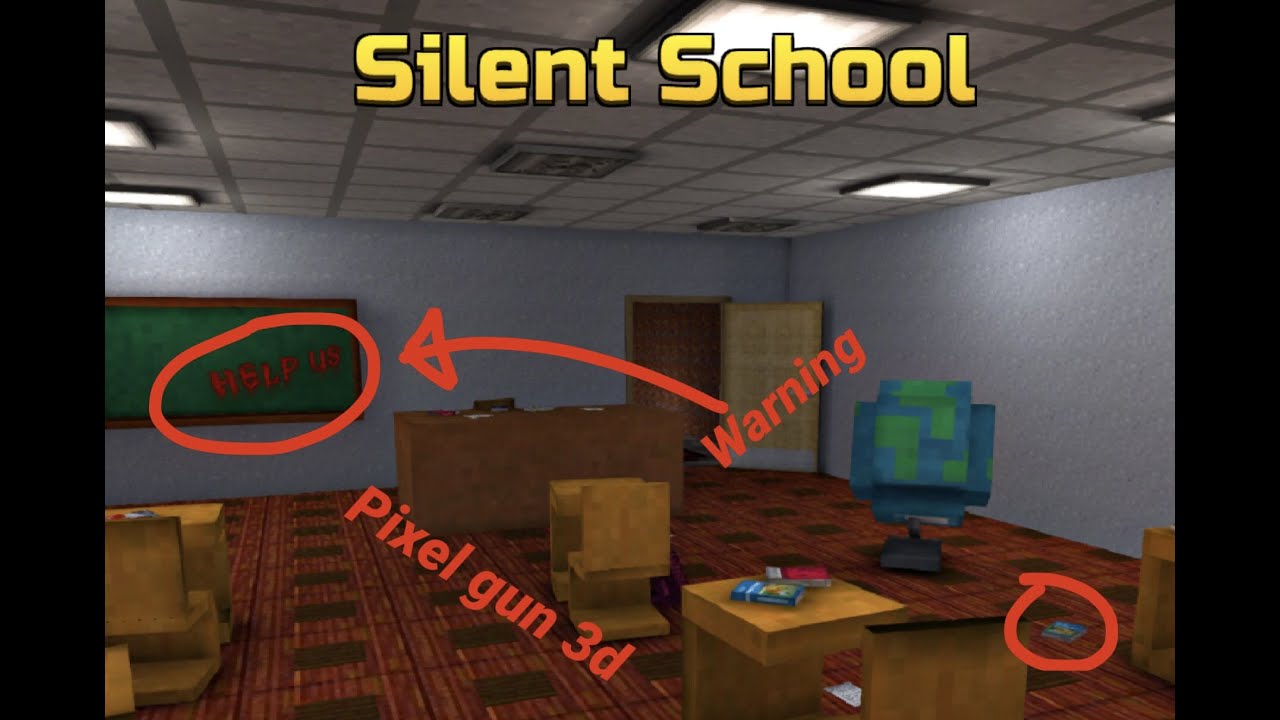 The dark mystery behind silence school pixel gun 3d.