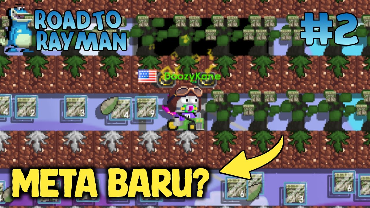 Profit 3x Lipat Dari Soil Farm Jungle Temple — Road To Rayman Eps 2 | Growtopia
