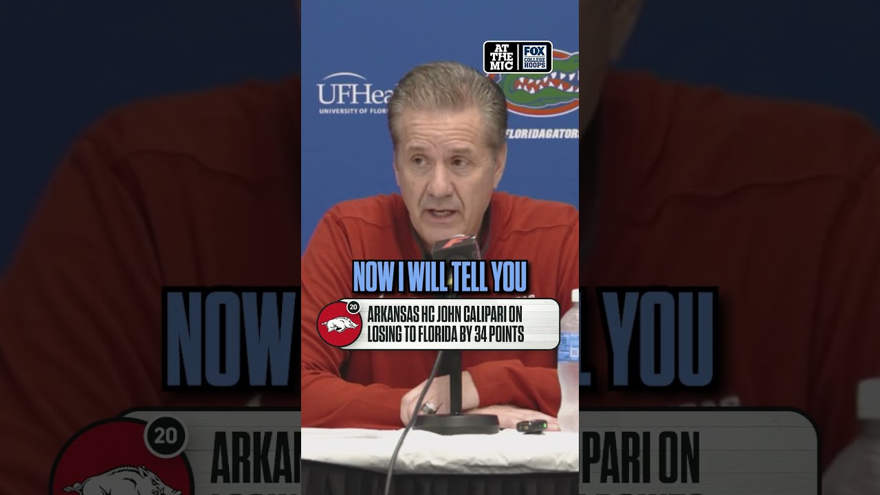 John Calipari did not recognize the team he was coaching in 34-point loss to Florida #Arkansas #CBB