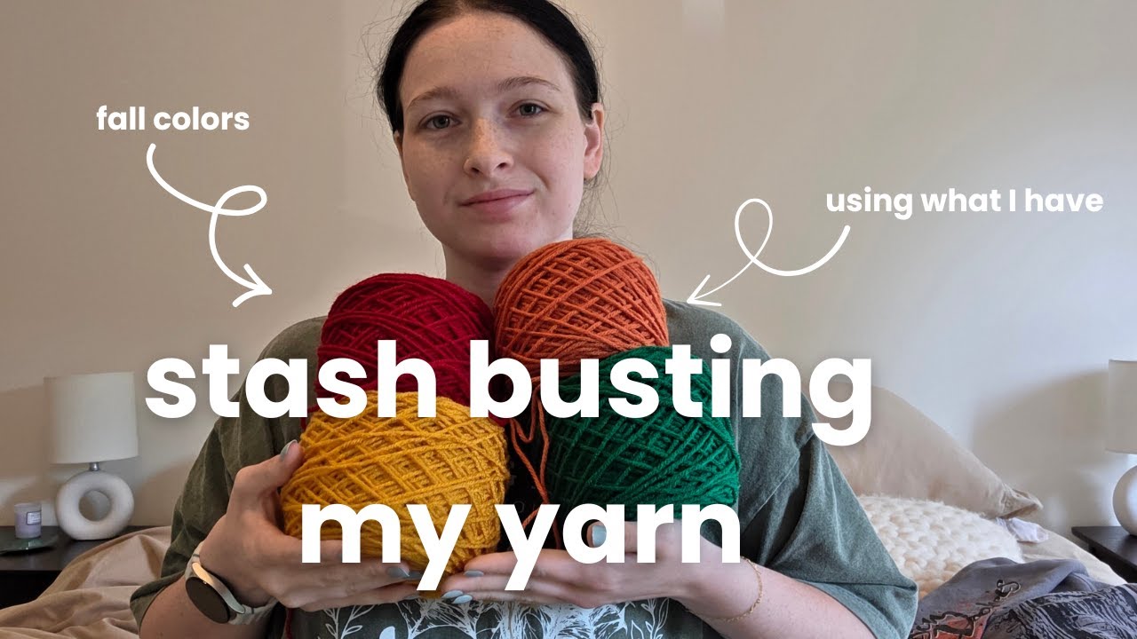 Using up my yarn stash | stash busting my yarn
