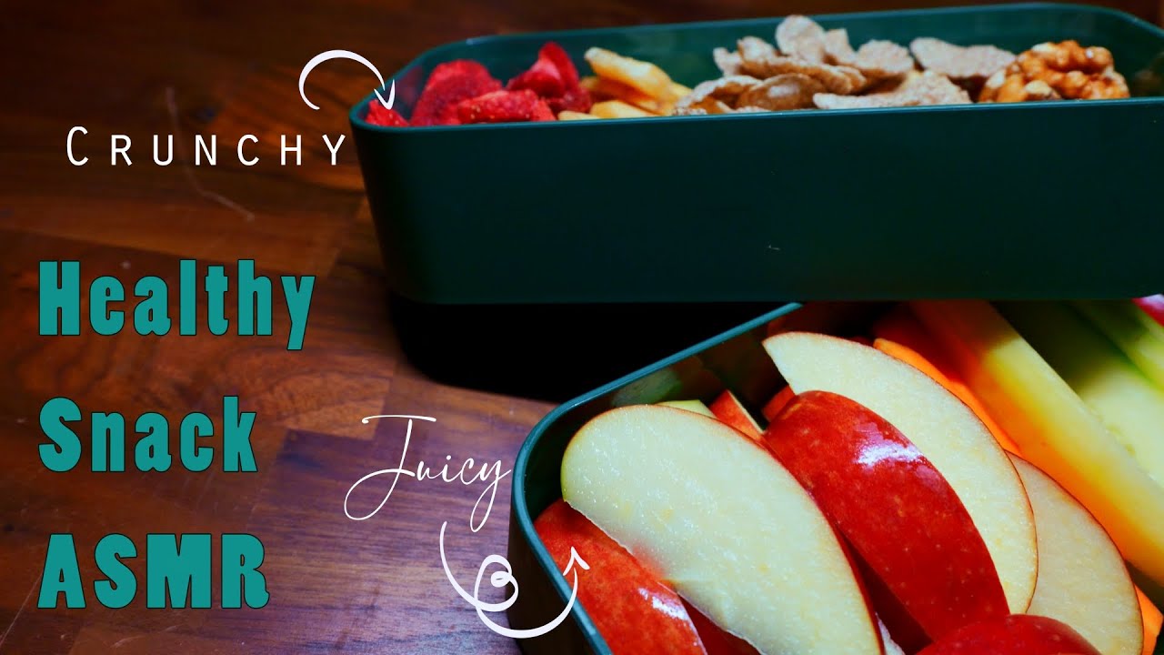 Health Midnight Snackbox Restock & Tasting | NoTalking ASMR | Crunch & Juicy Mouth Sounds