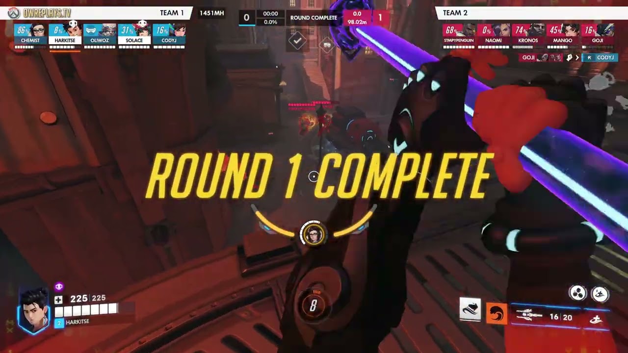 vs Dundee Vanguard (Map 2) by HARKITSE — Overwatch Replay 1451MH