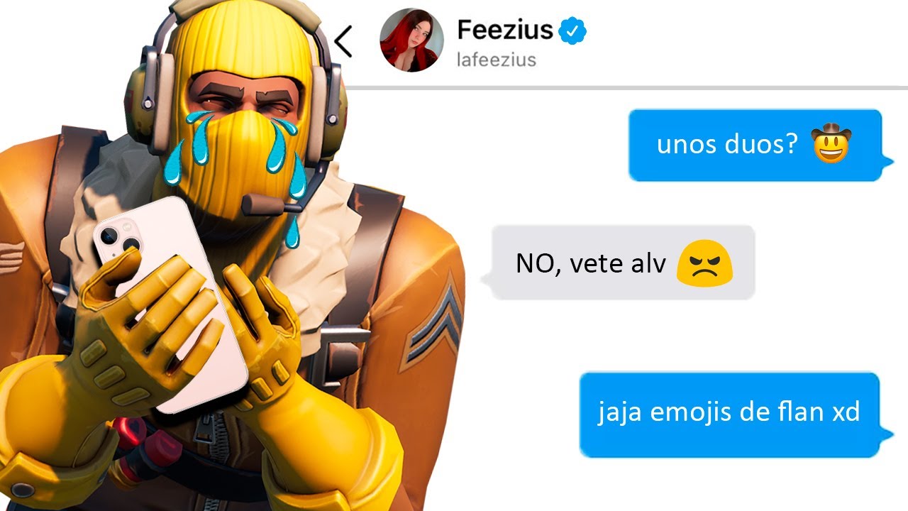 Le MANDE mensaje a 100 FAMOSOS DE FORTNITE para jugar dúos *esto me contestaron*☠️💀