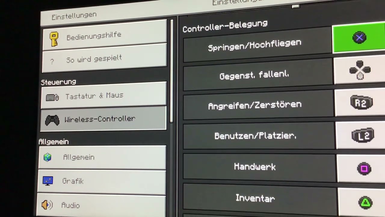 Meine settings😁😁