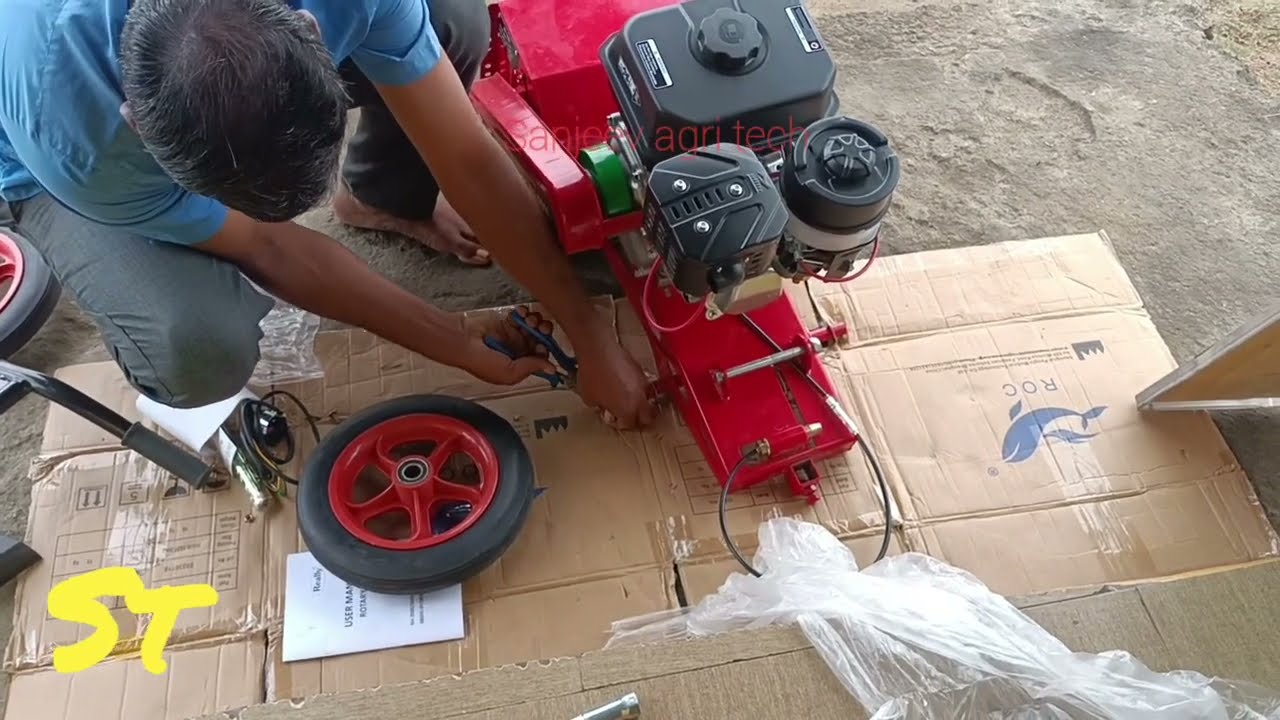 ஐ ஸ்பீடு பவர் வீடர் இன்ஸ்டாலேஷன் . high speed power weeder installation oil change