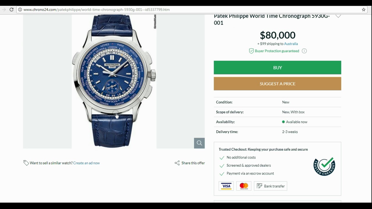 PATEK PHILIPPE WORLD TIME WATCHES - Market check 5110, 5130, 5230, 5930