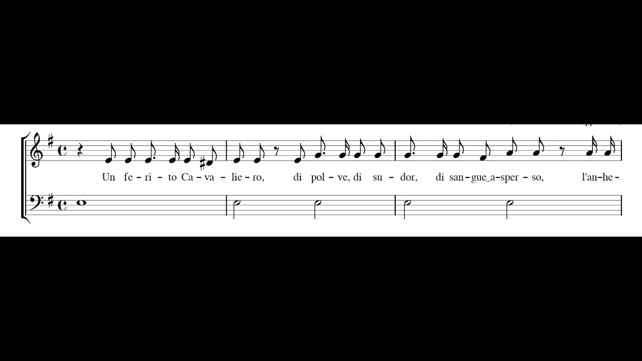LUIGI ROSSI: Un ferito cavaliero - Lamento della Regina di Svezia (I-MOe Mus. G.239) PDF SCORE