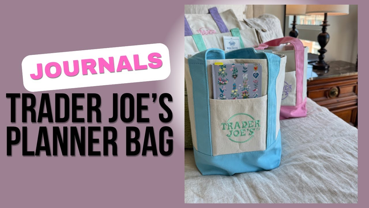 Viral Trader Joe&rsquo;s Mini Tote | Perfect Planner Bag for Planner Meetups!