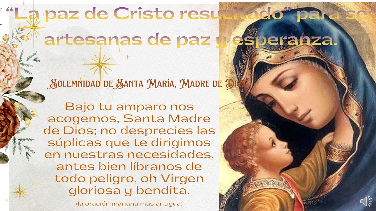 La paz de Cristo resucitado para ser artesanas de paz y esperanza