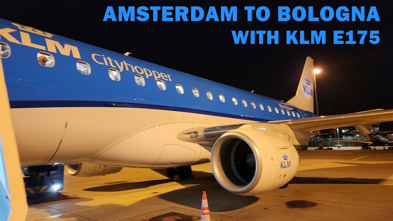 KLM Embraer E175 | Amsterdam to Bologna, Italy in Economy Class