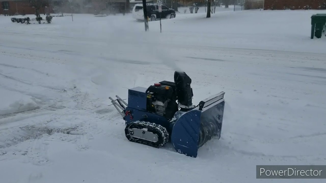 First Remote Control Snowblower Test.