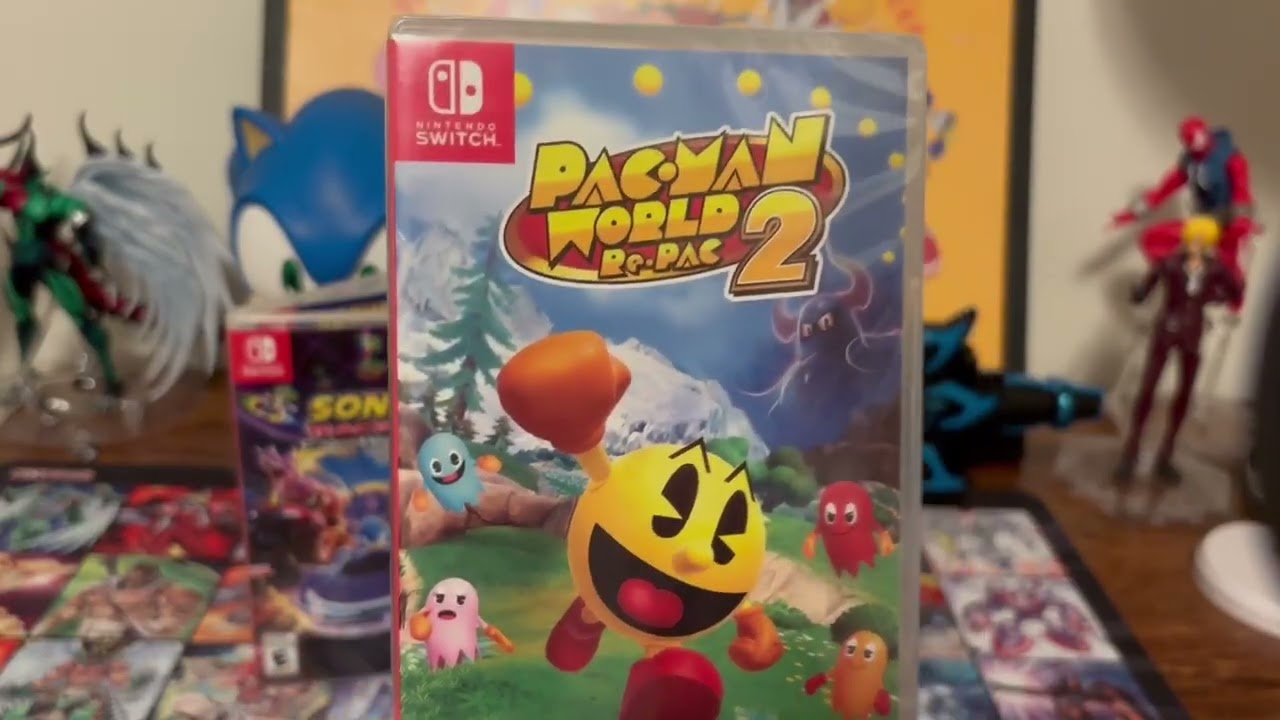 Sonic racing crossworlds and Pac-Man world 2 repac (switch) unboxing 