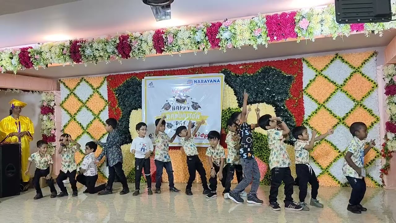 My son's annual day performance 