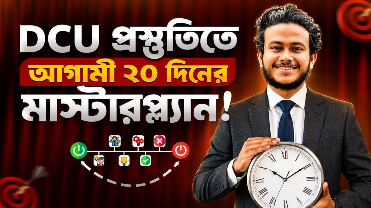 DCU প্রস্তুতিতে আগামী ২০ দিনের মাস্টারপ্ল্যান!