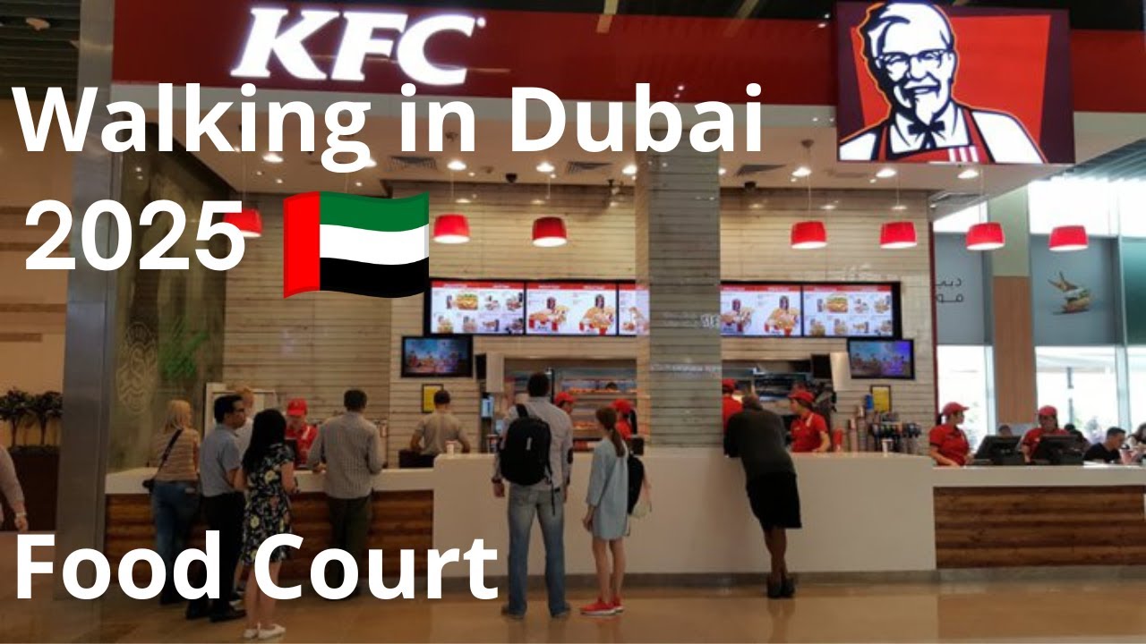 Dubai 🇦🇪 Dubai Mall | Full Food Court, Shops, Cafes, Brands & Burj Khalifa Vibes [4K] Walking Tour