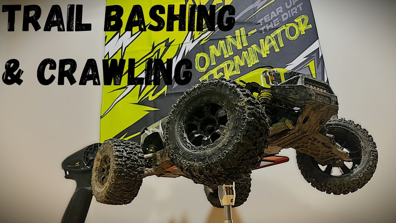 Rlaarlo Omni-Terminator & Axial SCX24 4Runner, Trail off-roading & crawling!
