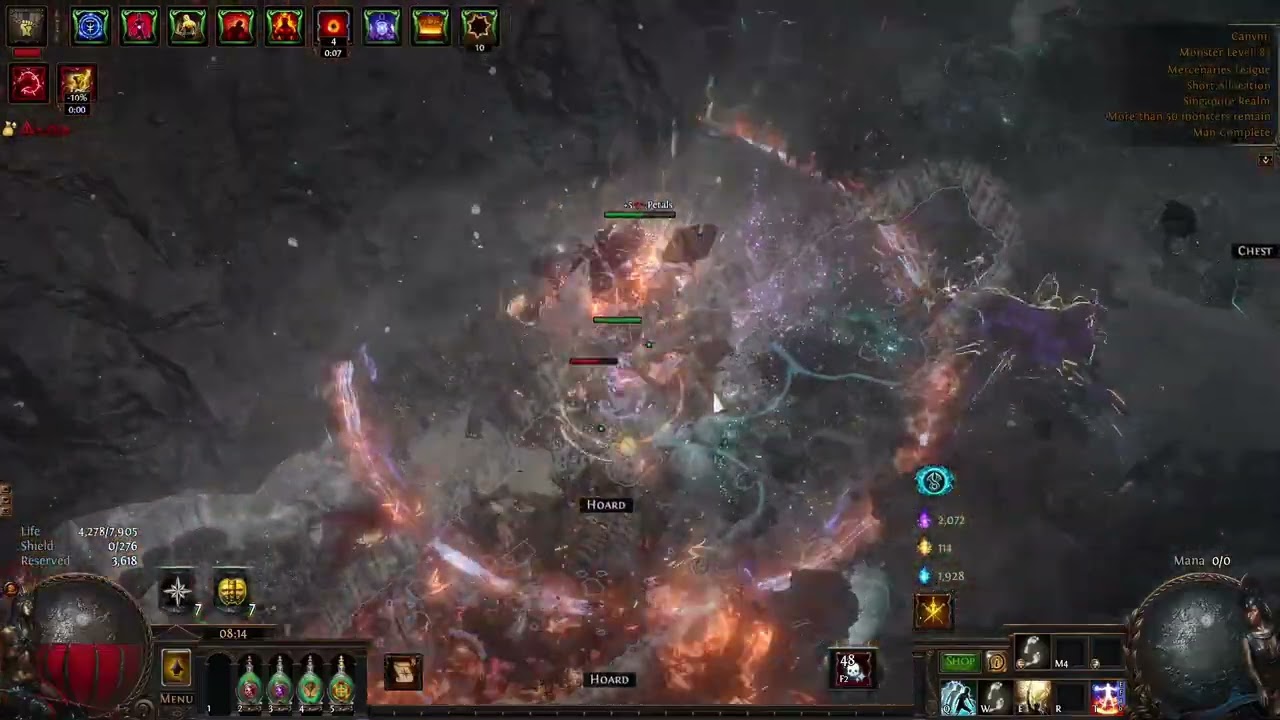 POE 3.26 CWS Chieftain16.5 4Risk+wisp