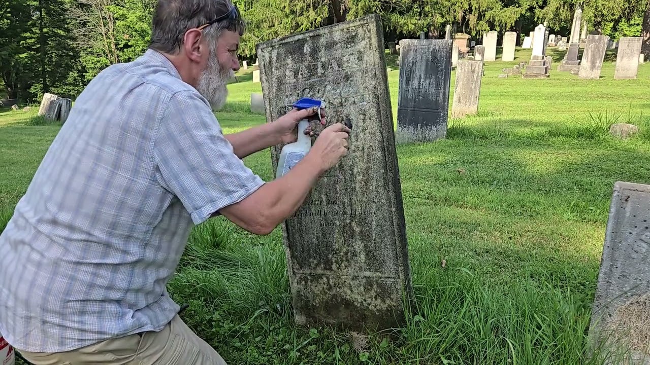 The Cleaning of the Gillespie Family Headstones