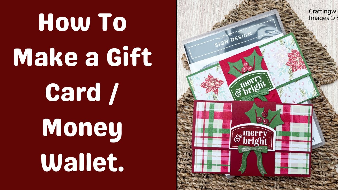 How to Make a Gift Card / Money Wallet. - Sign Design - Stampin' Up!
