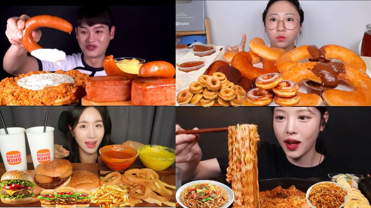 Ultimate Mukbang Feast | Noodles, Donuts, Fried Chicken, Burgers, Sausage | Eating Show ASMR