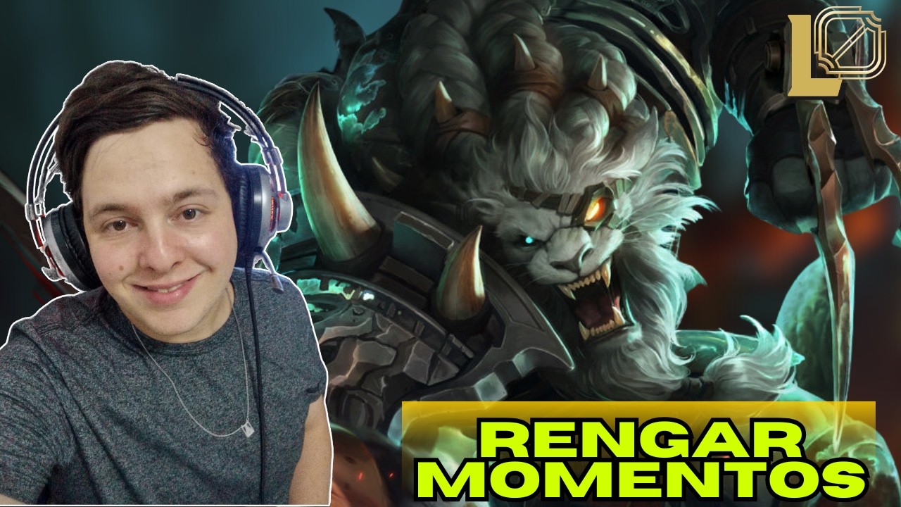 RENGAR REI DA SELVA - MOMENTOS DE EMBOSCADA - LEAGUE OF LEGENDS