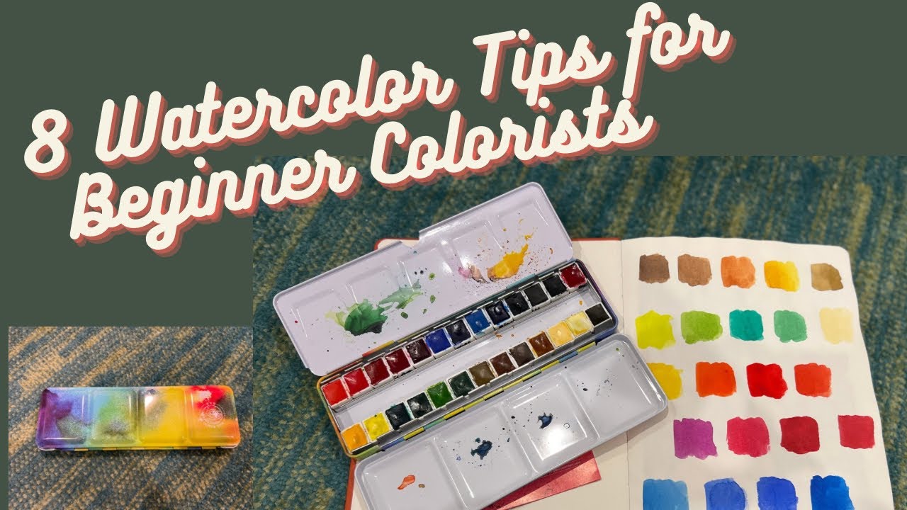 Watercolor Tips for Beginner Colorists - Paul Rubens 24 set / Adult Coloring