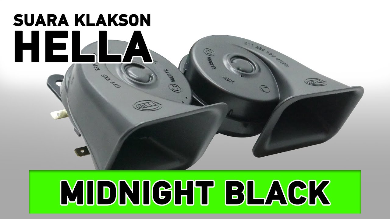 SUARA KLAKSON MIDNIGHT BLACK HELLA