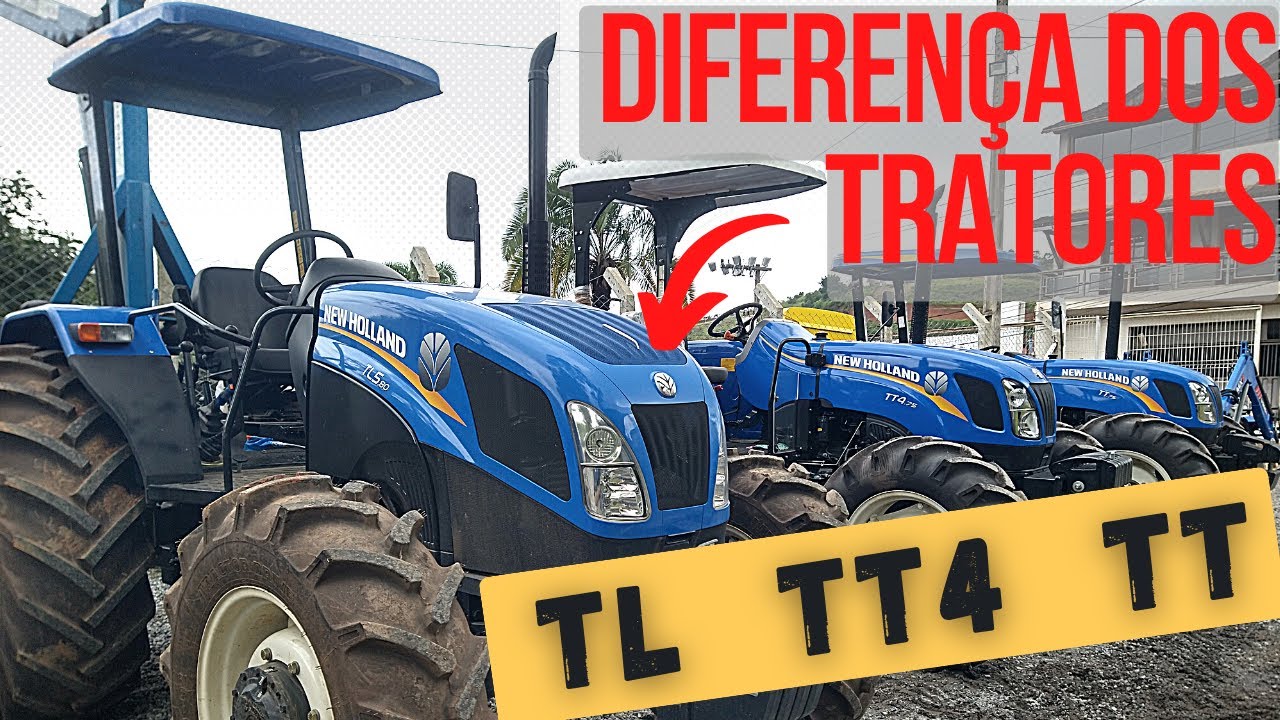 Diferenças dos tratores New Holland TL5.80 TT4.75 TT75