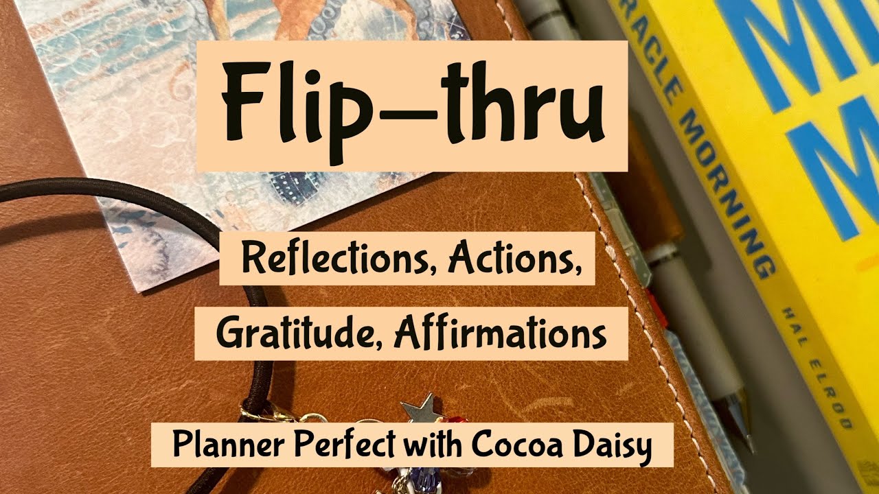 Flip-thru Self-Care Routines using Planner Perfect with Cocoa Daisy