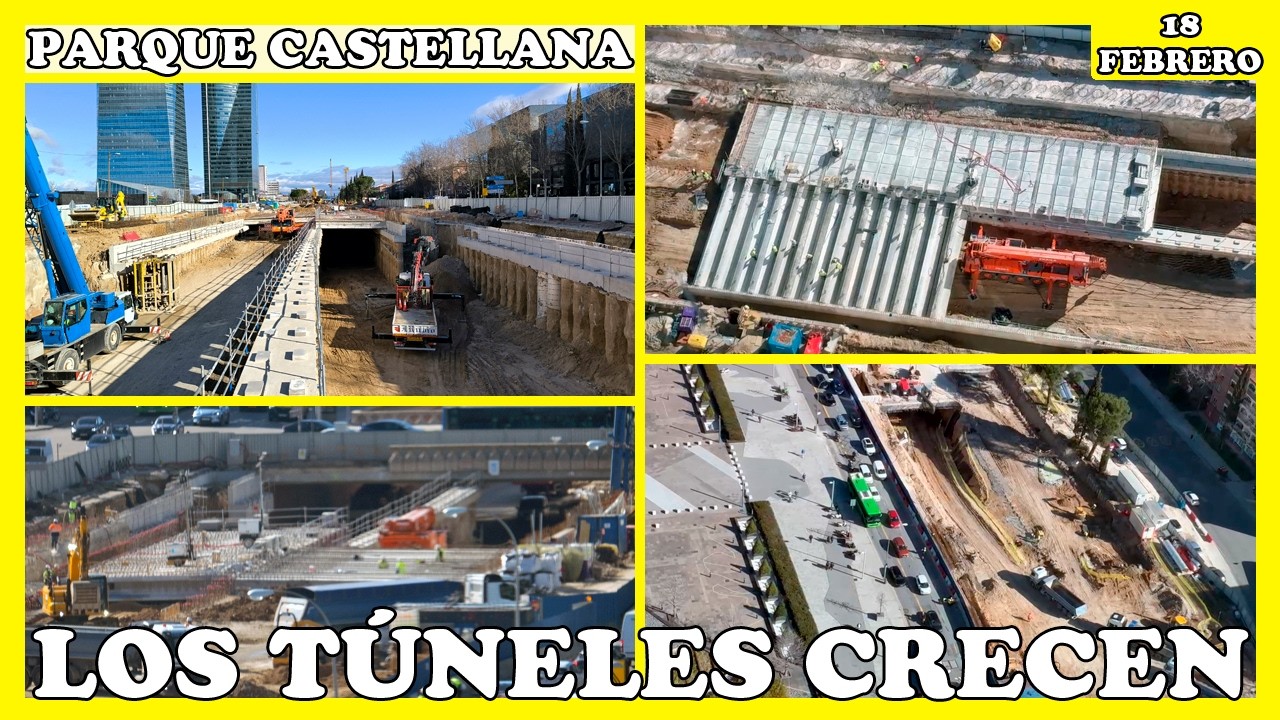 🚧 PARQUE CASTELLANA: AVANCE CONTINUO EN LOS T&Uacute;NELES DEL SECTOR SUR | 18 FEBRERO 2026 🚧