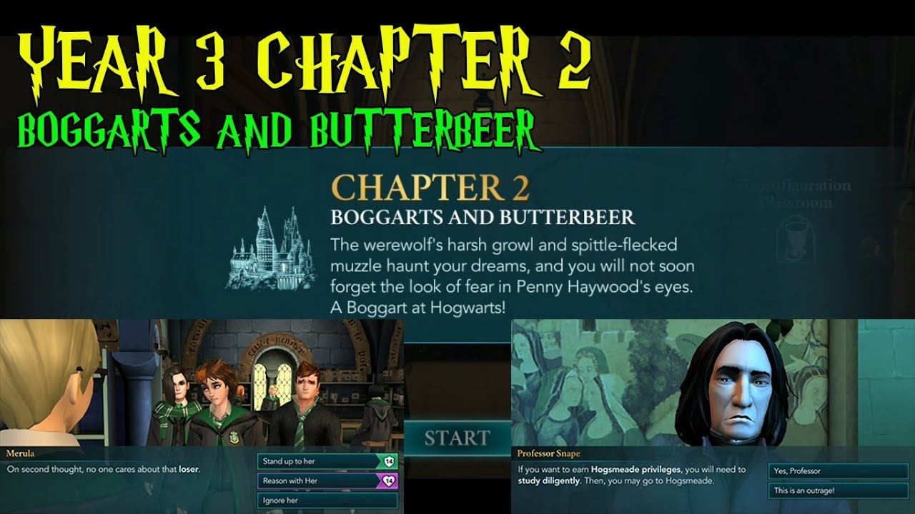 Harry Potter Hogwarts Mystery Year 3 Chapter 2 Boggarts And Butterbeer Gameplay