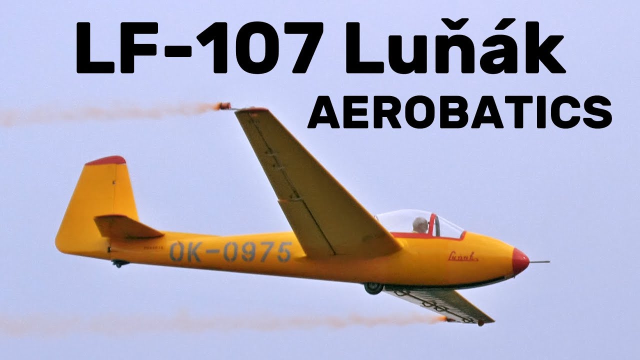LF-107 Luň&aacute;k GLIDER AEROBATICS  | 4K | Oldtimer weekend Medl&aacute;nky 2025