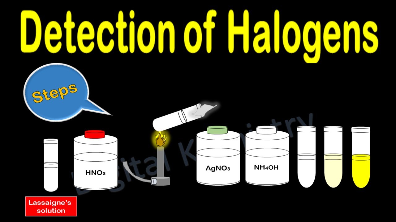 Detection of Halogens in Organic Compounds by Lassaigne Method | Class 12 Organic Chemistry