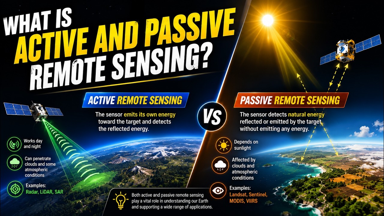 What is Active and Passive Remote Sensing?