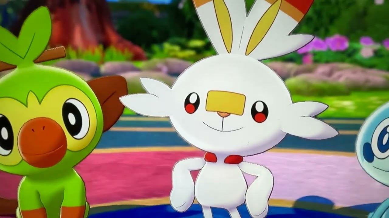 Playing Pokemon sword
