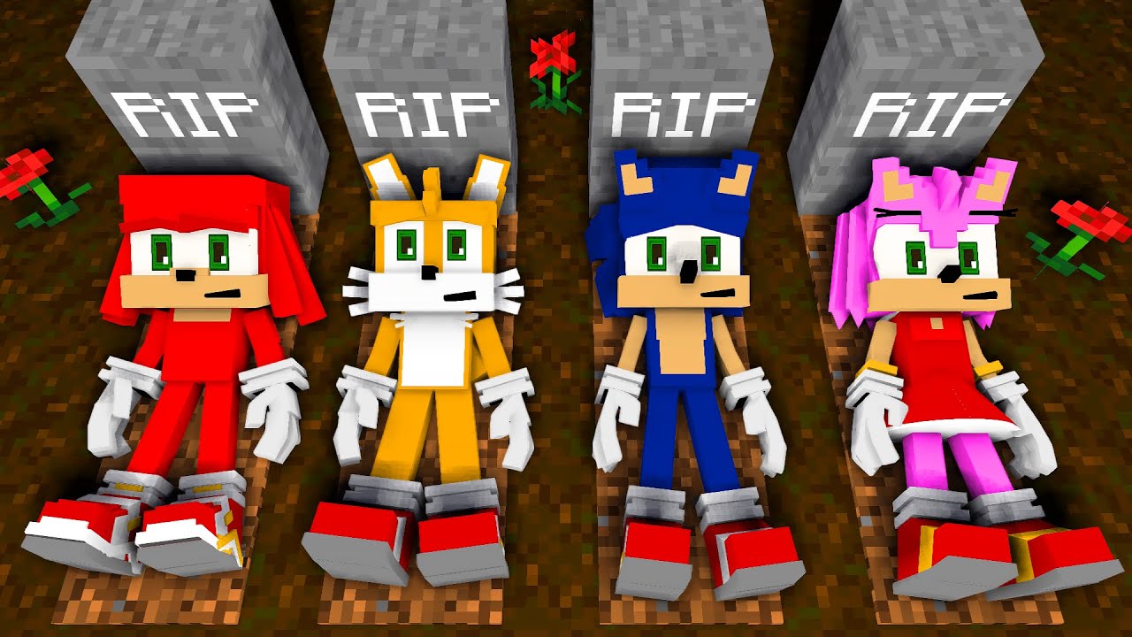 R.I.P Sonic.EXE FNF Corrupted “SLICED” But Everyone Sings It | Dancing Meme (Minecraft Animation)