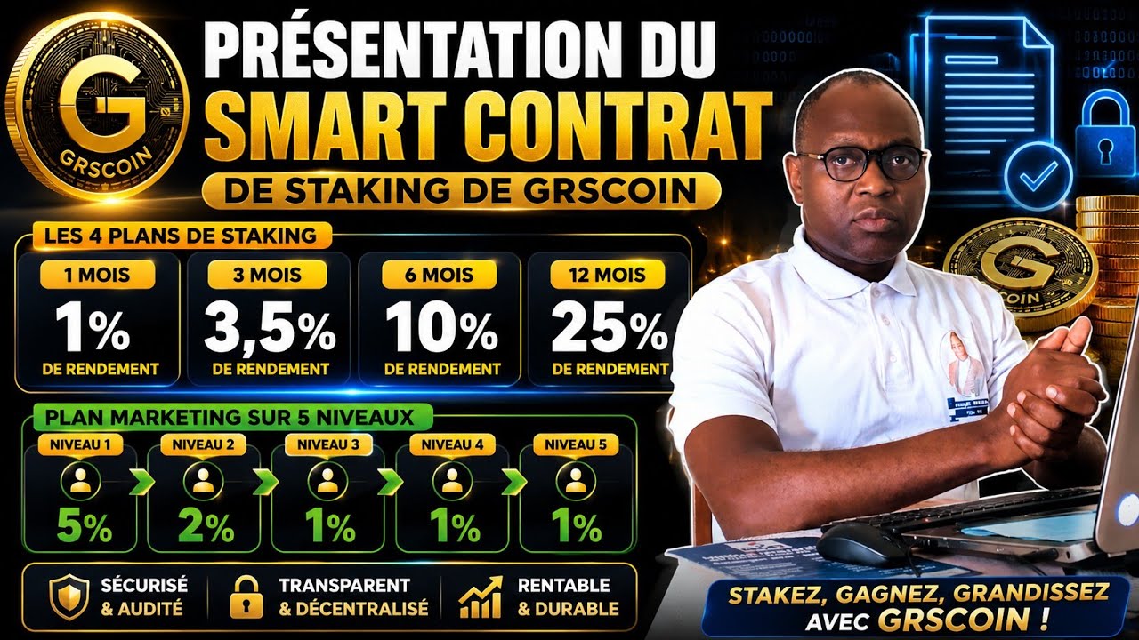 PRESENTATION DU STAKING DES GRSCOIN de l'&eacute;cosyst&egrave;me GRS CORE.