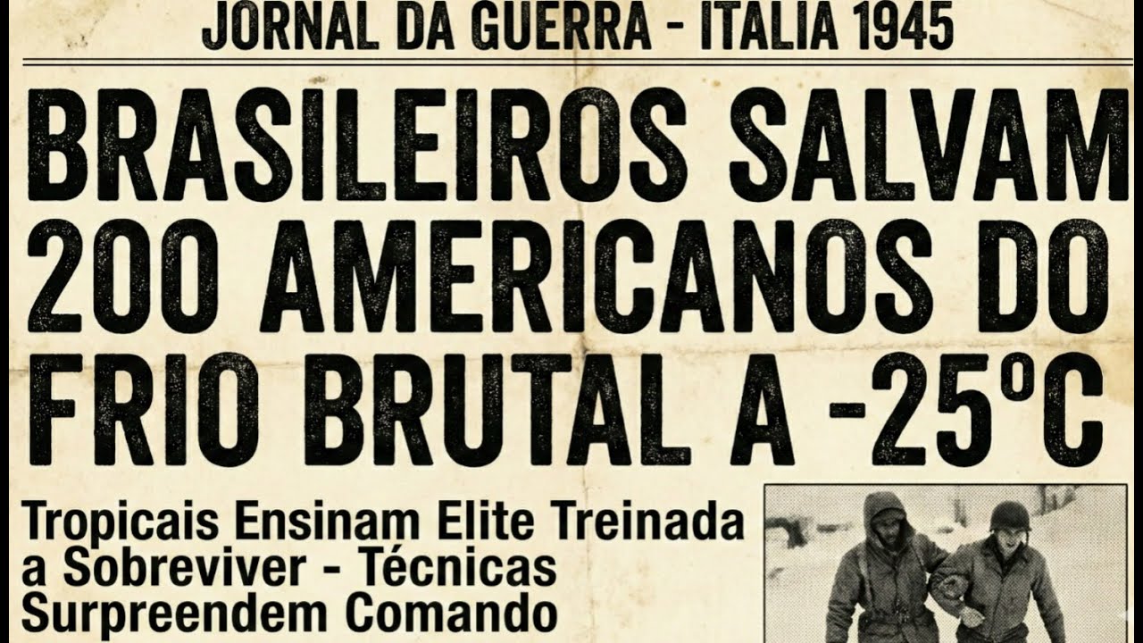 AMERICANOS MORRIAM DE FRIO A -25°C — BRASILEIROS TROPICAIS ENSINARAM A SOBREVIVER E SALVARAM 200