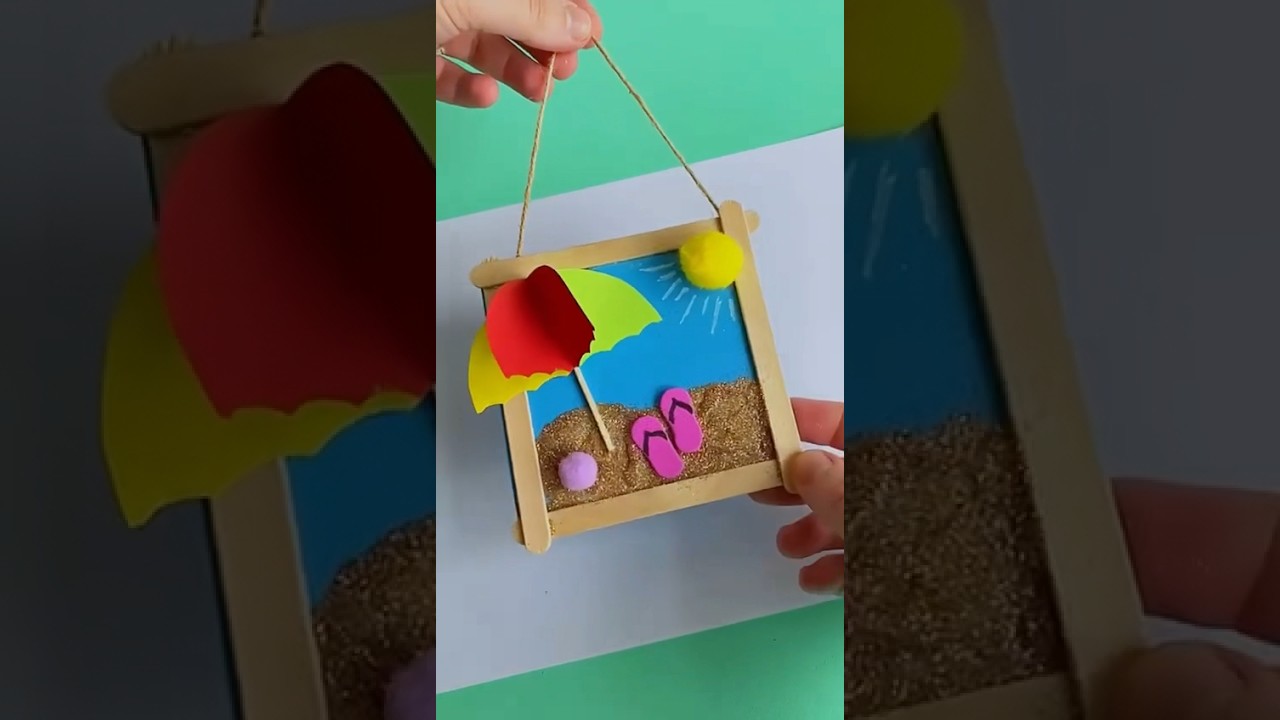 Beach #craft#viral#fyp#activities#easycraft#craftideas#holidaycraft#easy#foryou#foryoupage#beach