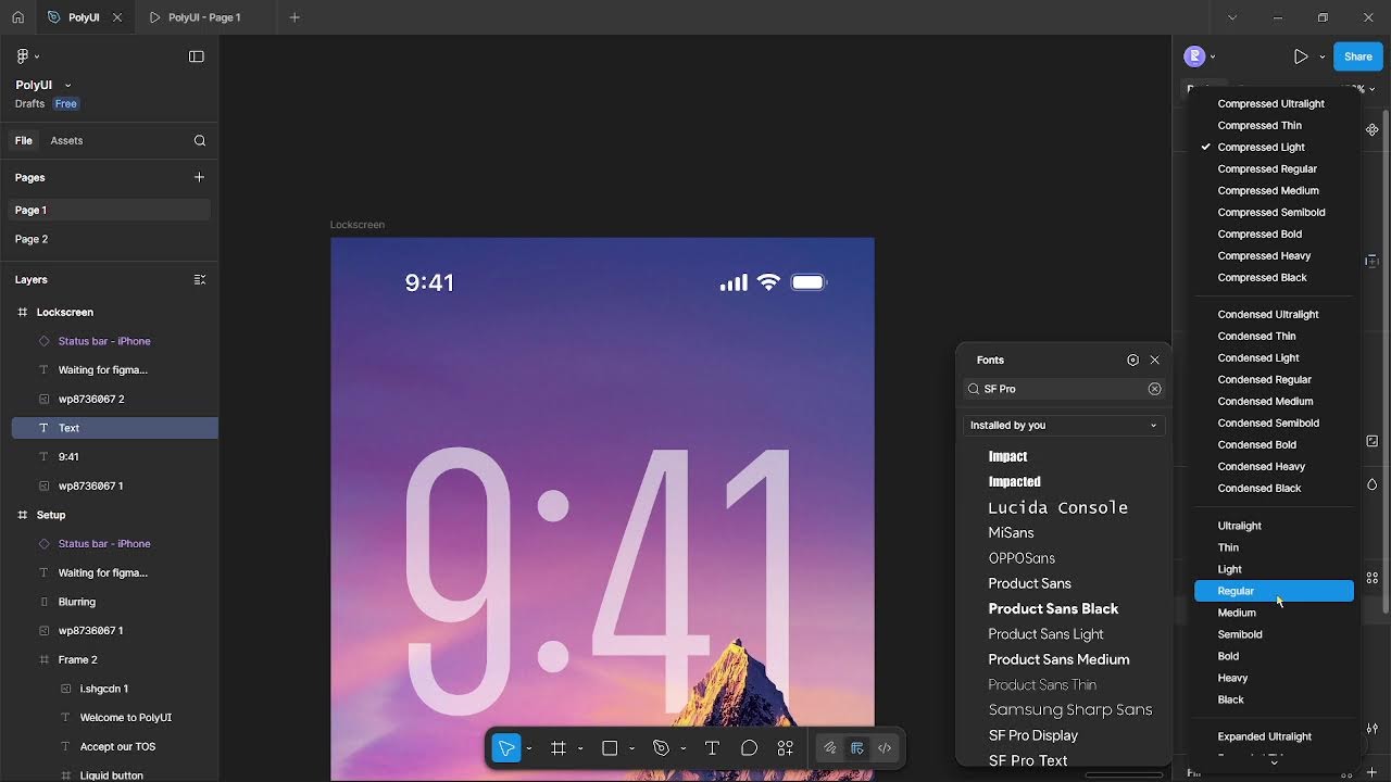 Creating a Figma Project (PolyUI)