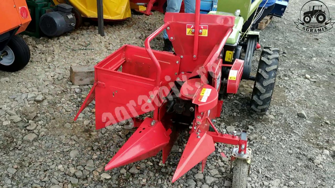 Utilaj de recoltat porumb pentru motocultoare/tractoare cu transmisia pe curele - Agramix