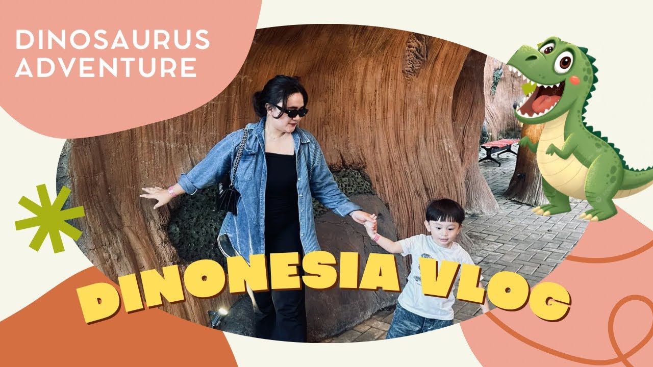 BERMAIN DI TAMAN DINONESIA | mini vlog | WAHANA TAMAN BERMAIN