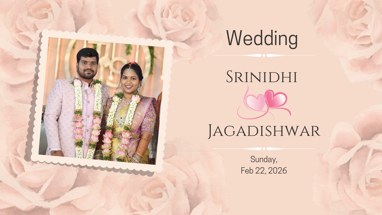 Srinidhi weds Jagadishwar || WEDDING ||