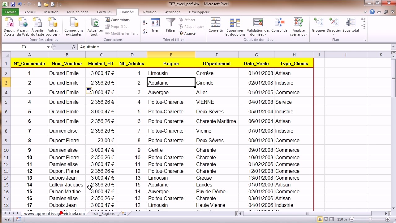 TP Excel n°11 : Maîtriser la Validation des Données (Listes, Dates, Doublons)