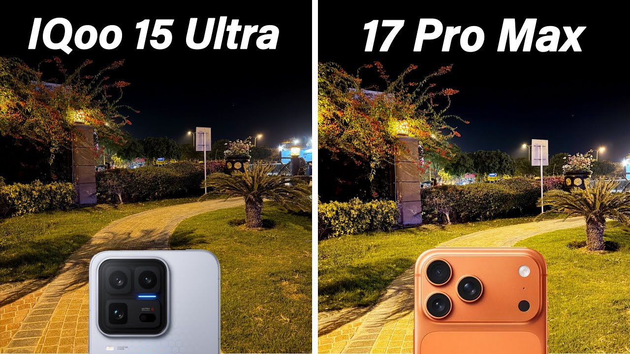 Сравнительный тест камер IQoo 15 Ultra и iPhone 17 Pro Max.