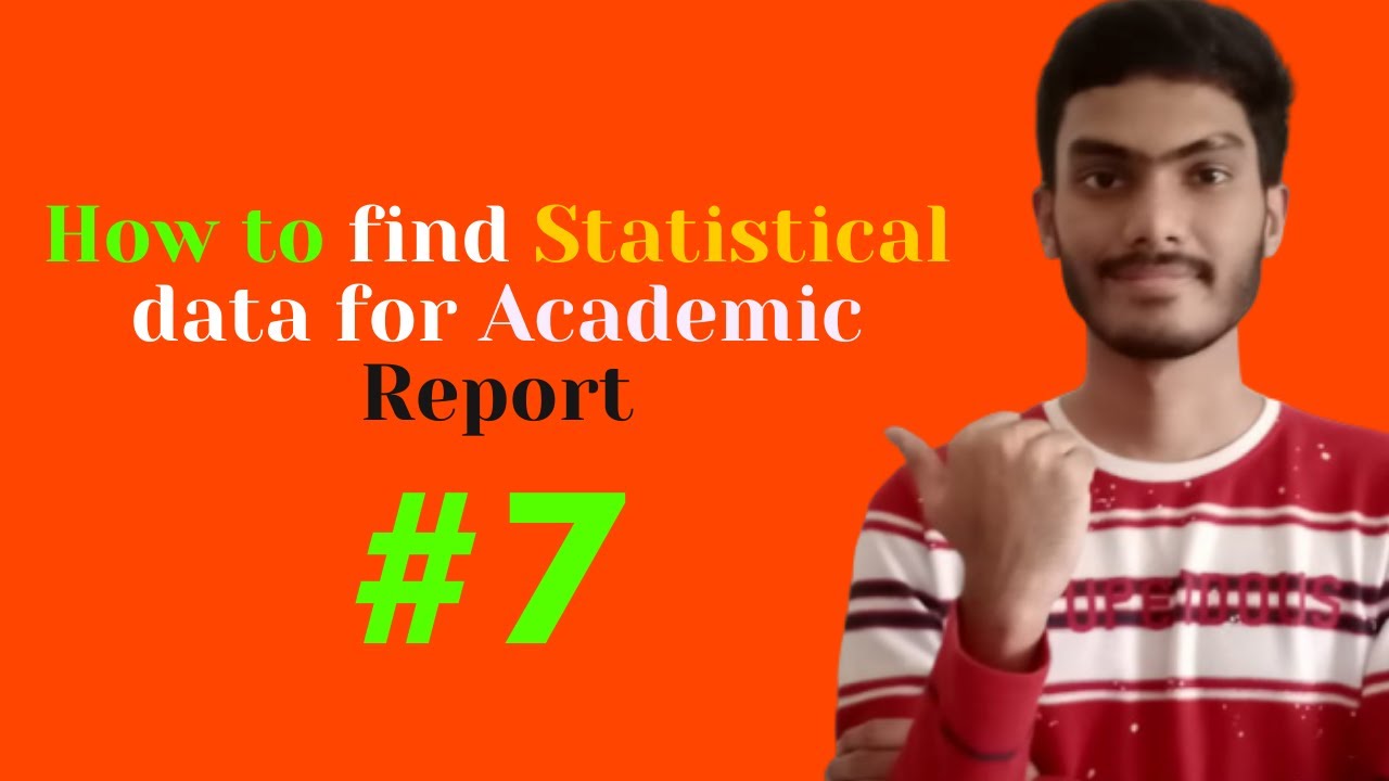How to find statistical data for  Academic Report #AcademicReport #Statisticaldata #HarvardStyle