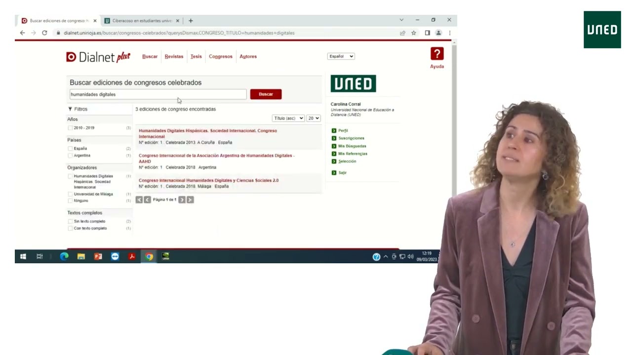 Dialnet plus: búsquedas, visualización, descargas y alertas