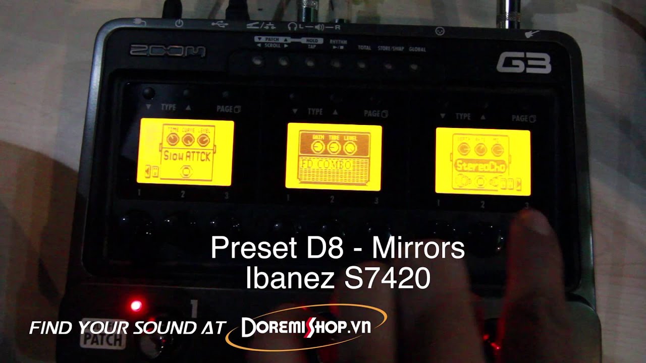 [Doremishop.vn] - Zoom G3/G3X MFX preset demo